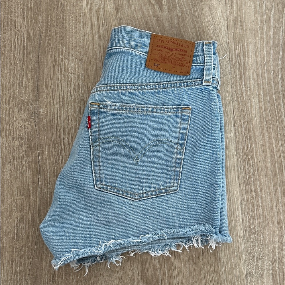 Levi's Classic 501 Light Blue Denim Cutoffs